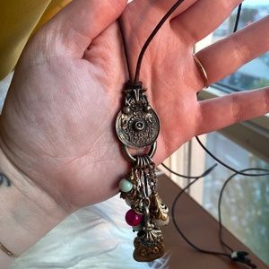 Love Heals Leather Charm Necklace